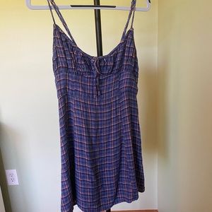 Urban Outfitters plaid mini dress